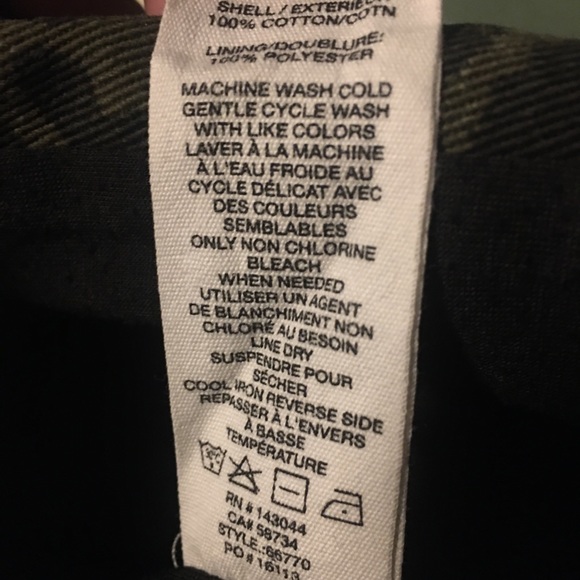 Avec Les Filles Olive Leopard Cotton Camo Cargo Jacket - Picture 10 of 16